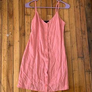 Pink Button-down Dress